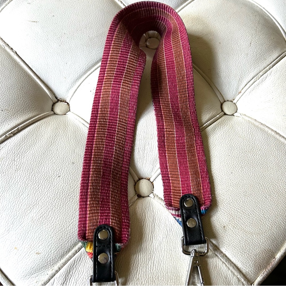 Boho purse strap reversible 26 inches long approx - Picture 3 of 6